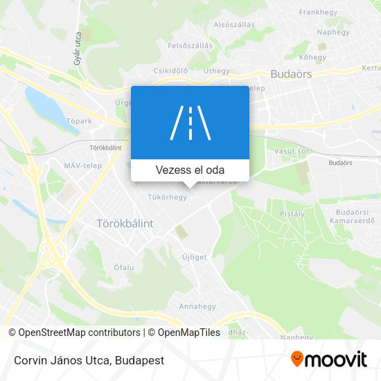 Corvin János Utca térkép
