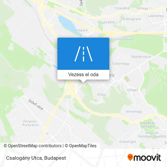 Csalogány Utca térkép