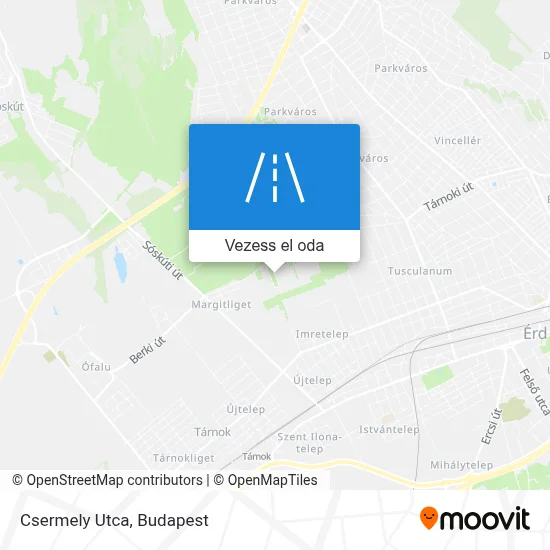 Csermely Utca térkép