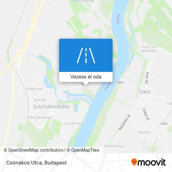 Csónakos Utca térkép
