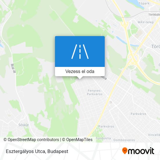 Esztergályos Utca térkép