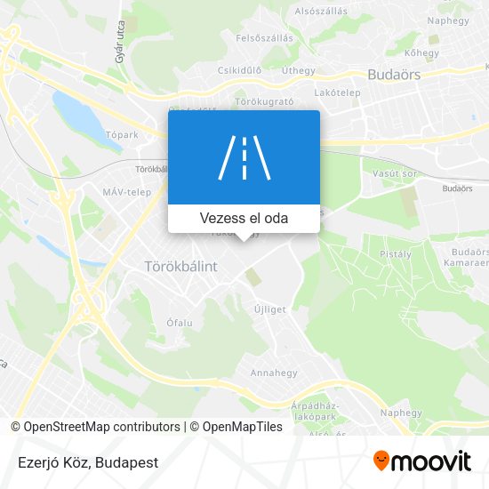 Ezerjó Köz térkép