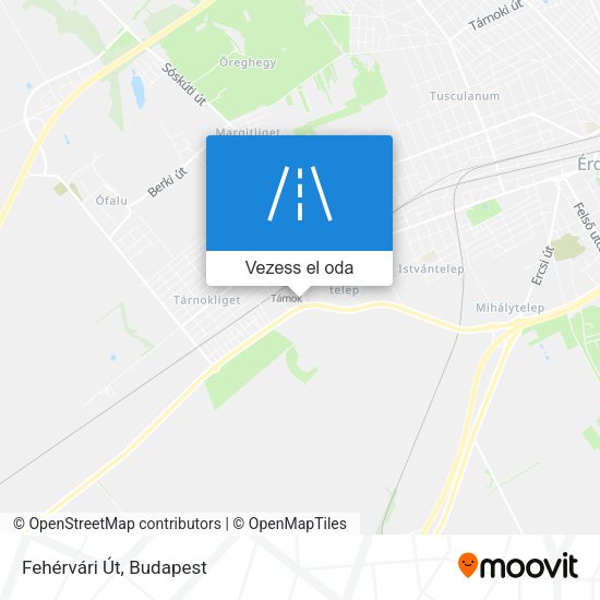 Fehérvári Út térkép