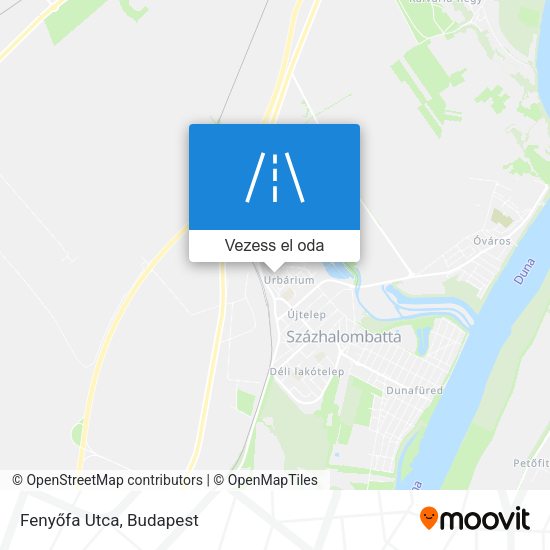 Fenyőfa Utca térkép