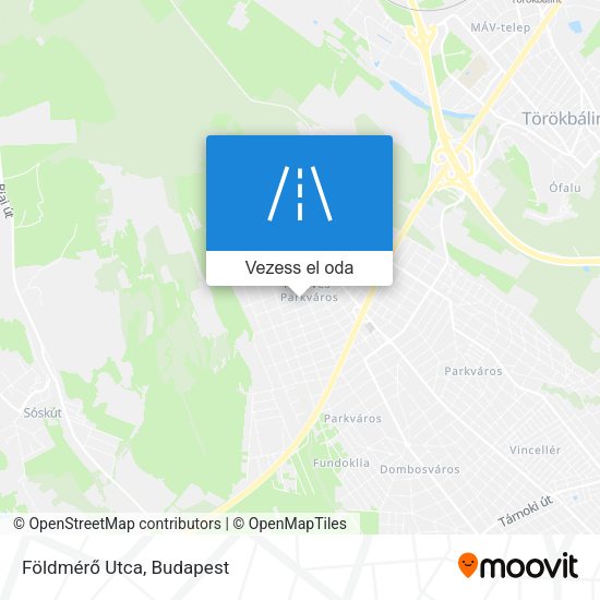 Földmérő Utca térkép