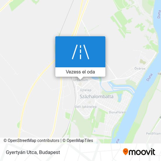 Gyertyán Utca térkép