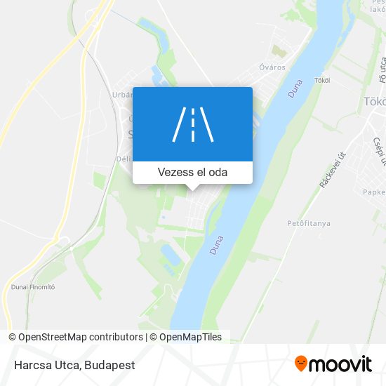 Harcsa Utca térkép