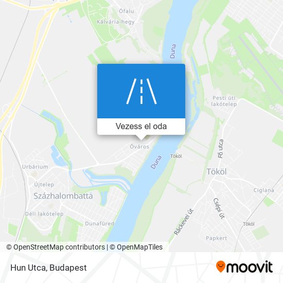 Hun Utca térkép