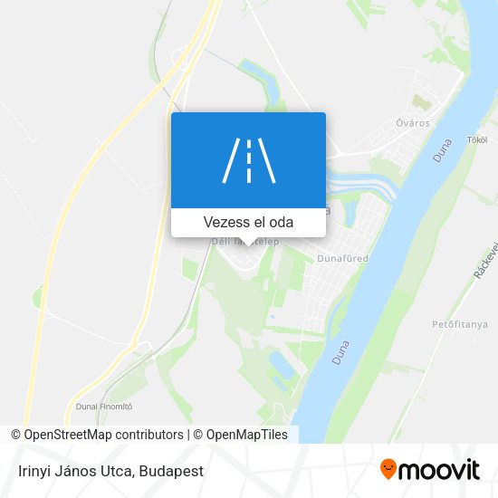 Irinyi János Utca térkép