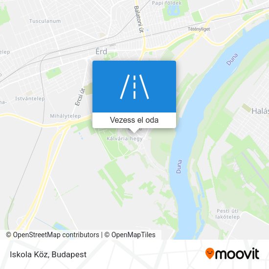 Iskola Köz térkép