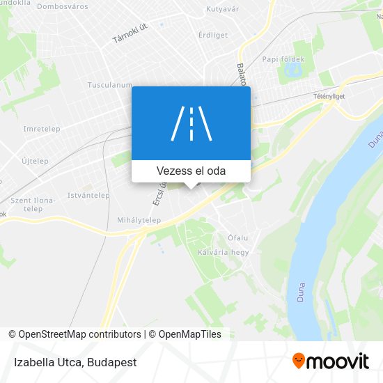 Izabella Utca térkép
