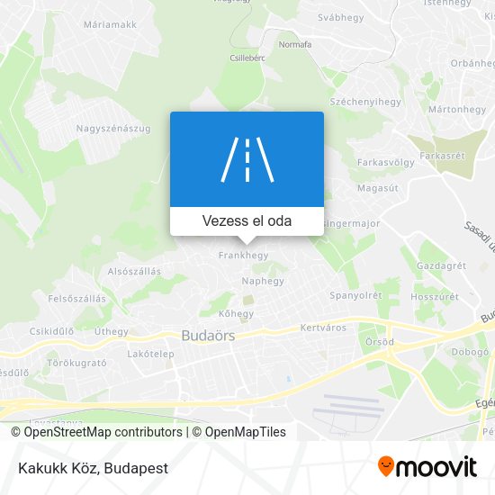 Kakukk Köz térkép