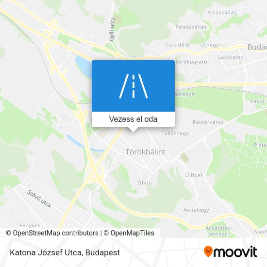 Katona József Utca térkép