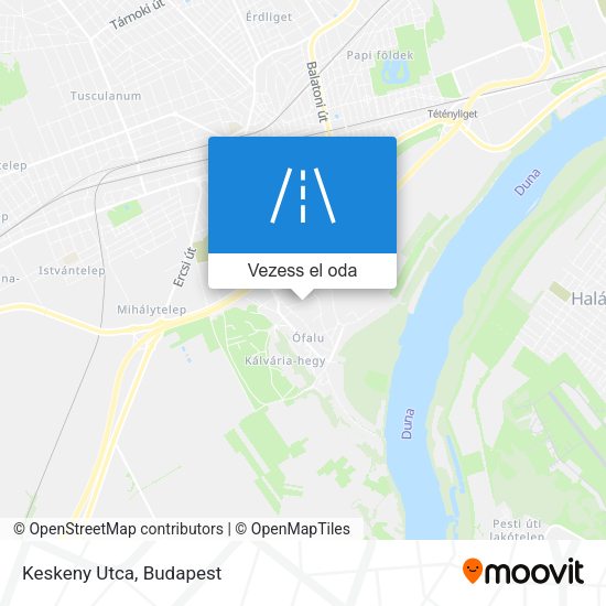 Keskeny Utca térkép