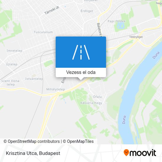 Krisztina Utca térkép