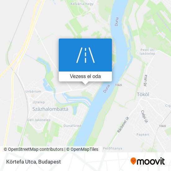 Körtefa Utca térkép