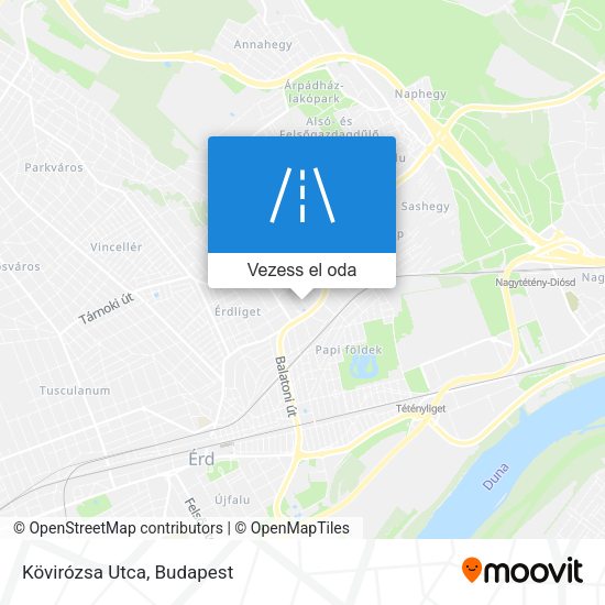 Kövirózsa Utca térkép