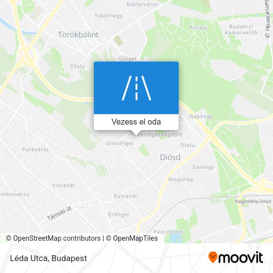 Léda Utca térkép