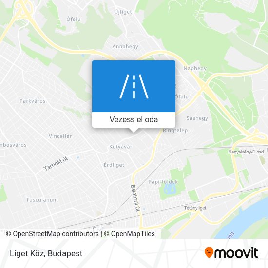 Liget Köz térkép