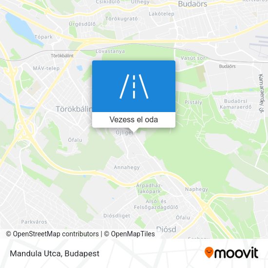 Mandula Utca térkép