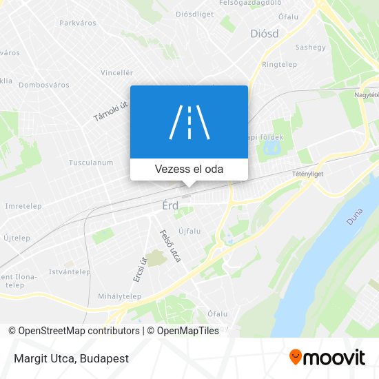 Margit Utca térkép