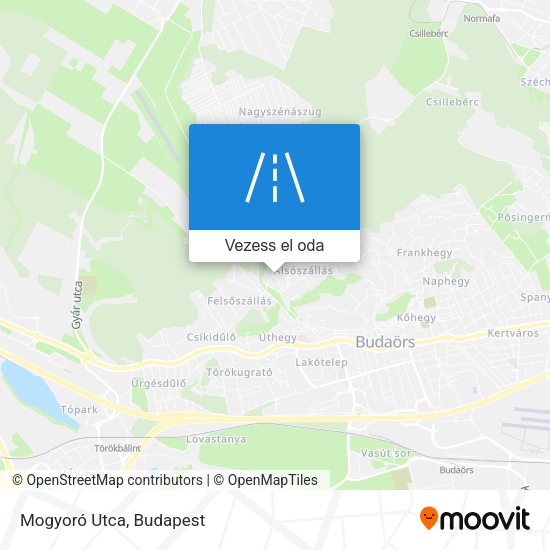 Mogyoró Utca térkép