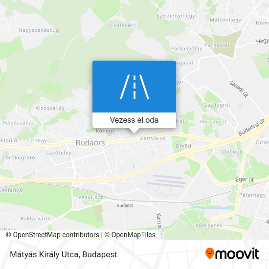Mátyás Király Utca térkép