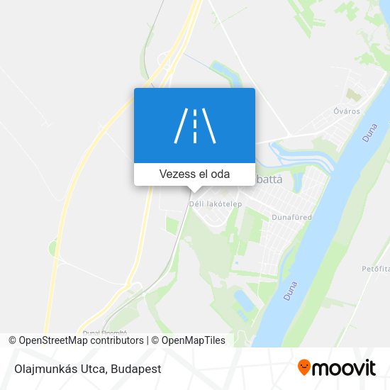 Olajmunkás Utca térkép