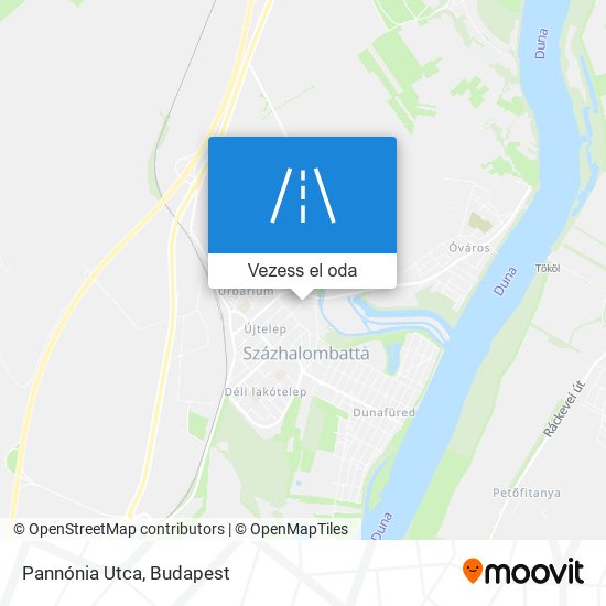 Pannónia Utca térkép