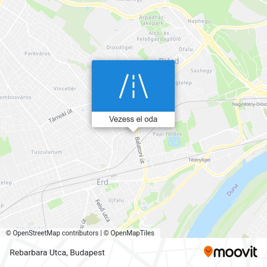 Rebarbara Utca térkép