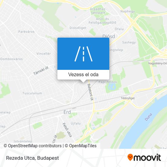 Rezeda Utca térkép