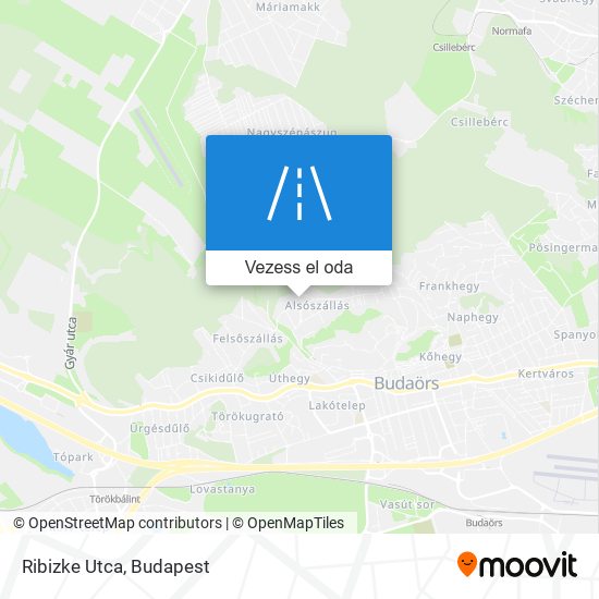 Ribizke Utca térkép