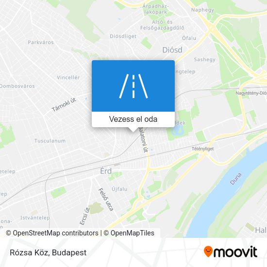 Rózsa Köz térkép