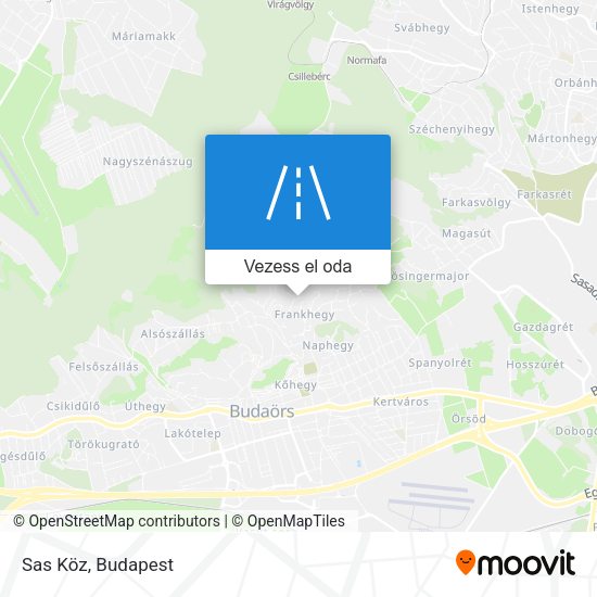 Sas Köz térkép