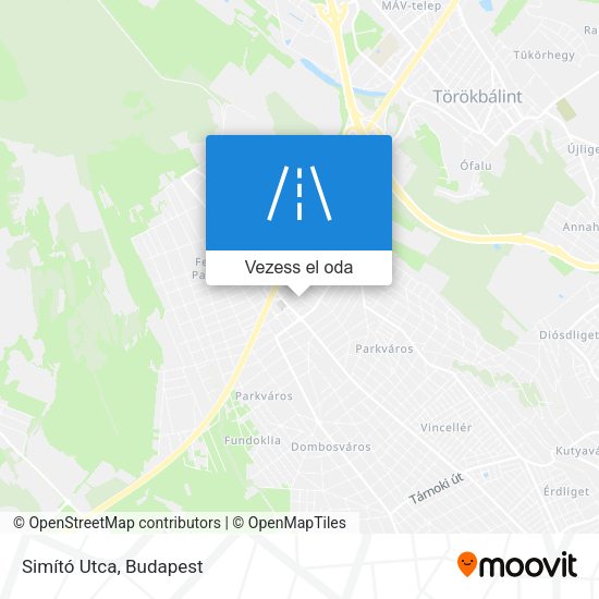 Simító Utca térkép