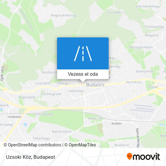 Uzsoki Köz térkép