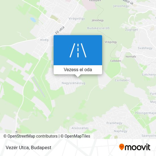 Vezér Utca térkép