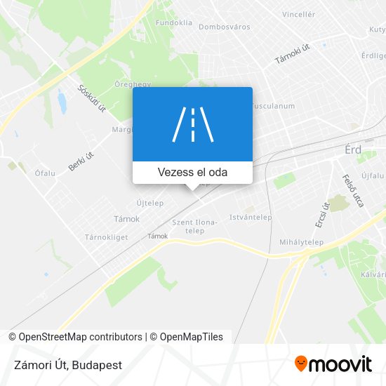 Zámori Út térkép