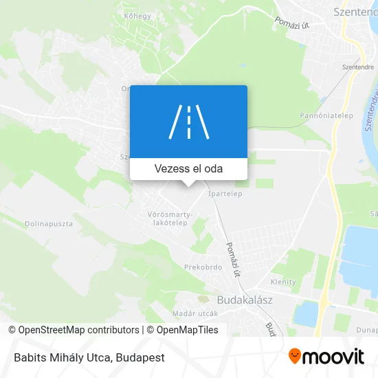 Babits Mihály Utca térkép