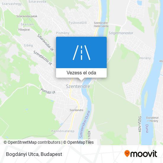 Bogdányi Utca térkép