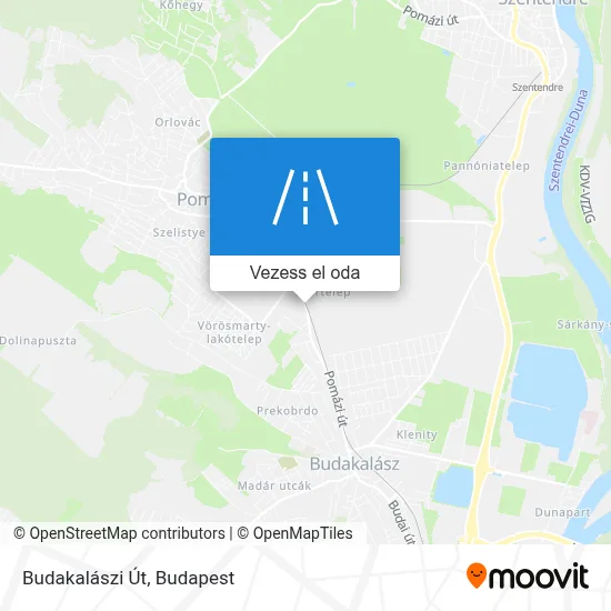 Budakalászi Út térkép