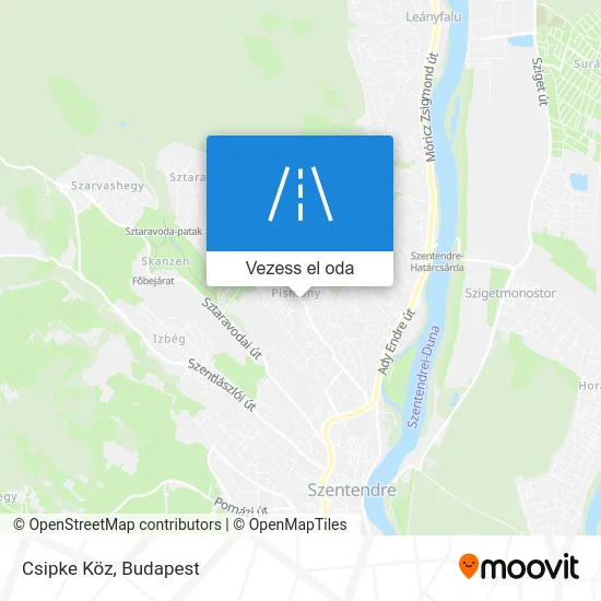 Csipke Köz térkép