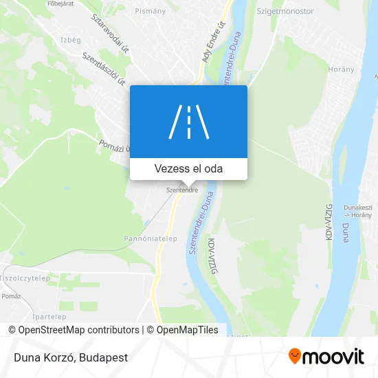 Duna Korzó térkép