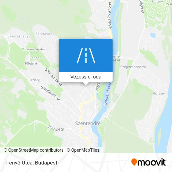 Fenyő Utca térkép