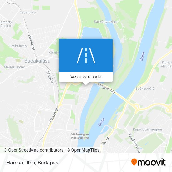 Harcsa Utca térkép
