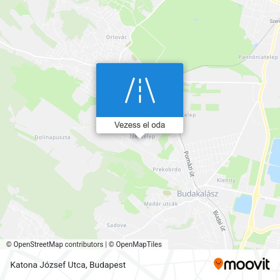 Katona József Utca térkép
