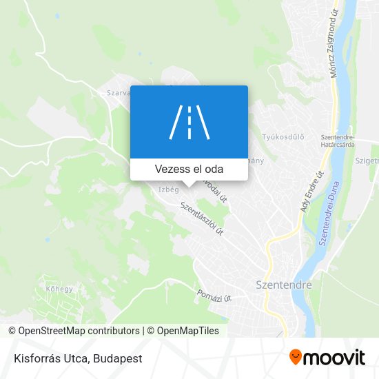 Kisforrás Utca térkép