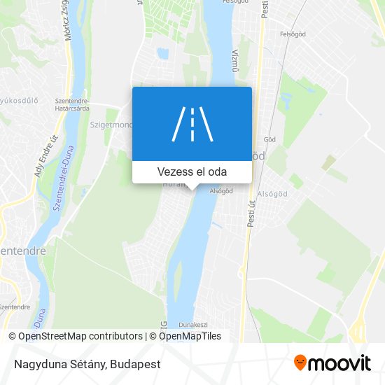 Nagyduna Sétány térkép