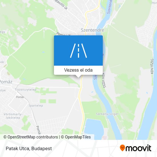 Patak Utca térkép