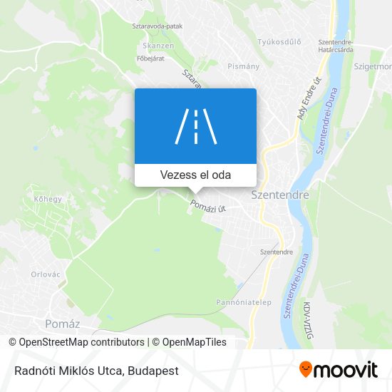 Radnóti Miklós Utca térkép